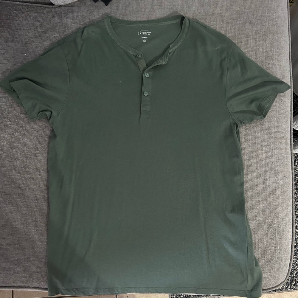J. Crew Green Short Sleeve Tee